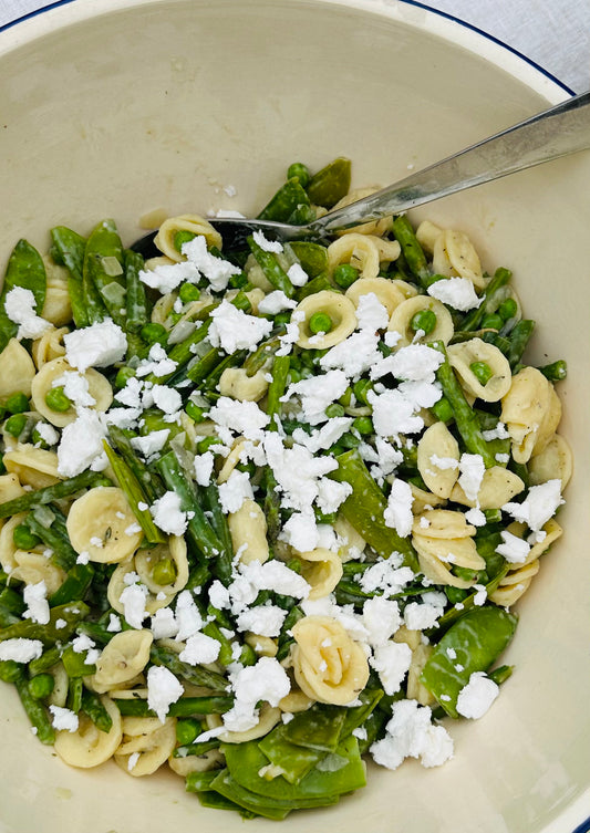 Pasta met groene groenten